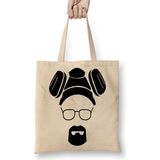 Baskı Dükkanı Breaking Bad Mascara Heisenberg Bez Uzun Saplı Krem Rengi Çanta