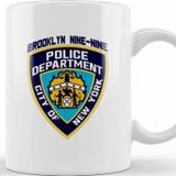 Baskı Dükkanı Brooklyn Nine Nine Nypd Badge Kupa