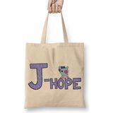 Baskı Dükkanı Bts Meets BT21 J Hope Bez Çanta
