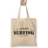 Baskı Dükkanı California Surfing Feel Free Bez Kadın Günlük Kadın Günlük Çanta