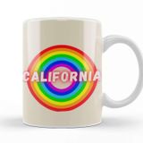 Baskı Dükkanı California Vintage Retro Style Art Kupa
