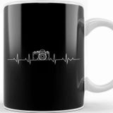 Baskı Dükkanı Camera Photography Heartbeat For Photographers Kupa