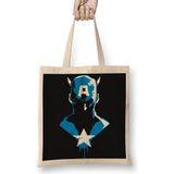 Baskı Dükkanı Capitao America Bez Kadın Günlük Çanta