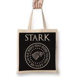 Baskı Dükkanı Casa Stark Logo Bez Kadın Günlük Çanta