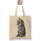 Baskı Dükkanı Cat Kedi Bez Çanta