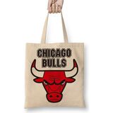 Baskı Dükkanı Chicago Bulls Basketbol Bez Çanta
