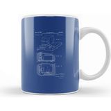 Baskı Dükkanı Computer Monitor Patent Blueprint D C Engelbart Kupa Bardak
