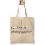 Baskı Dükkanı Cumhuriyet Bez Çanta
