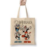 Baskı Dükkanı Cuphead Three Bez Çanta