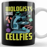 Baskı Dükkanı Cute Biologists Take Cellfies Science Selfies Pun Kupa
