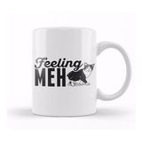 Baskı Dükkanı Cute & Funny Feeling Meh Kitty Adorable Cat Kupa Bardak