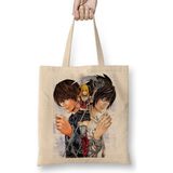 Baskı Dükkanı Death Note Anime L Yagami Light Apple Ryuk Bez Kadın Günlük Çanta