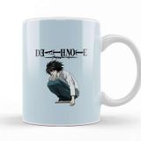 Baskı Dükkanı Death Note L 03 Beyaz Porselen Kupa Bardak