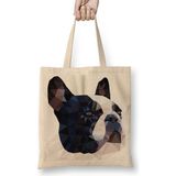 Baskı Dükkanı Diamond Bulldog Köpek Pug Bez Çanta
