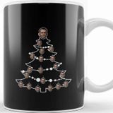 Baskı Dükkanı Die Hard John Mcclane Christmas Tree Baubles Beyaz Porselen Kupa Bardak
