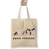 Baskı Dükkanı Dino Swag Version Bez Çanta