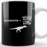 Baskı Dükkanı Distanceraptor Divided By Timeraptor Velociraptor Beyaz Porselen Kupa Bardak