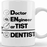 Baskı Dükkanı Doctor Engineer Artist Dentist 03 Kupa Bardak