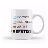 Baskı Dükkanı Doctor Engineer Artist Dentist 34 Kupa Bardak