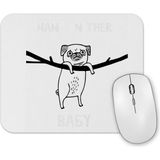 Baskı Dükkanı Dogs Pug Köpek Mouse Pad