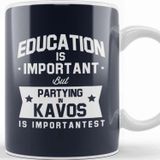 Baskı Dükkanı Education Is Important Kavos Is Importantest Kupa Bardak