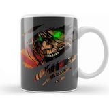 Baskı Dükkanı Eren Titan Attack On Titan Eren Jaeger Porselen Beyaz Kupa Bardak