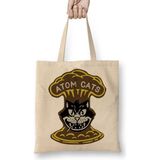 Baskı Dükkanı Fallout Atom Cats Kedi Bez Uzun Saplı Krem Rengi Çanta