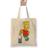 Baskı Dükkanı Família Simpsons Bez Çanta