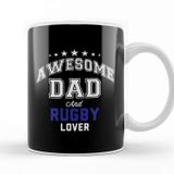 Baskı Dükkanı Fathers Day Awesome Dad And Football Lover Kupa Bardak