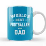 Baskı Dükkanı Fathers Day World's Best Guitarist And Dad Beyaz 330 ml Porselen Kupa Bardak