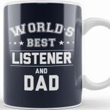 Baskı Dükkanı Fathers Day World's Best Mechanic And Dad Beyaz 330 ml Porselen Kupa Bardak