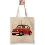 Baskı Dükkanı Fiat 500 F Vintage Bez Çanta