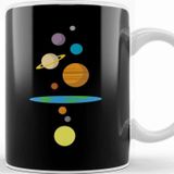 Baskı Dükkanı Flat Earth Solar System Kupa