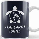 Baskı Dükkanı Flat Earth Turtle Kupa
