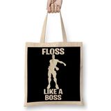 Baskı Dükkanı Floss Like a Boss Bez Kadın Günlük Çanta