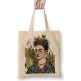 Baskı Dükkanı Frida Kahlo 01 Bez Kadın Günlük Çanta