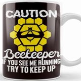 Baskı Dükkanı Funny Beekeeper Apiarist Honey Bee Honeycomb Insect Bees Kupa