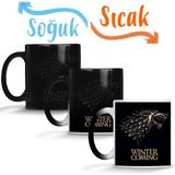 Baskı Dükkanı Game of Thrones is Coming Sihirli Porselen Kupa