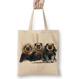 Baskı Dükkanı Game of Thrones Pug Of Thrones Köpek Bez Çanta