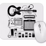 Baskı Dükkanı Gitar Amfi Gitarist Pedal Kedi Mouse Pad