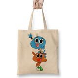 Baskı Dükkanı Gumball Darwin Bez Çanta