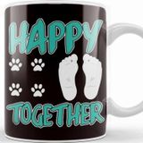 Baskı Dükkanı Happy Together Human Dog Owner Puppy Lover Animal Fans Kupa