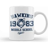 Baskı Dükkanı Hawkins Middle School Stranger Things Kupa
