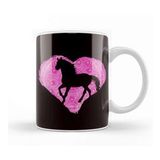 Baskı Dükkanı Heart Horse Fan Horses Riding Equestrian Sport Horseshoe Kupa