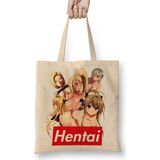 Baskı Dükkanı Hentai Hentaı Bez Kadın Günlük Çanta