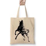 Baskı Dükkanı Horse Tattoo 4 Preto Bez Kadın Günlük Çanta