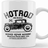 Baskı Dükkanı Hot Rod Old School Kupa