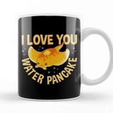 Baskı Dükkanı I Love You Water Pancake Adorable Stingray Pun Kupa