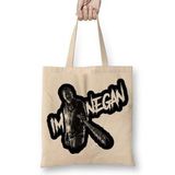 Baskı Dükkanı Im Negan Bez Uzun Saplı Krem Rengi Çanta