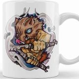 Baskı Dükkanı Inosuke Star Design Demon Slayer Anime Kupa